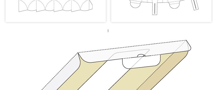 165款矢量纸盒纸箱礼盒产品包装刀模图折叠平面展开图