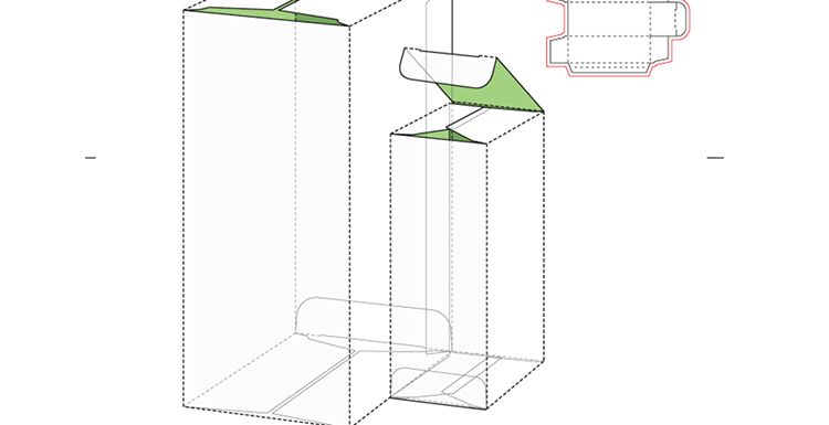 165款矢量纸盒纸箱礼盒产品包装刀模图折叠平面展开图