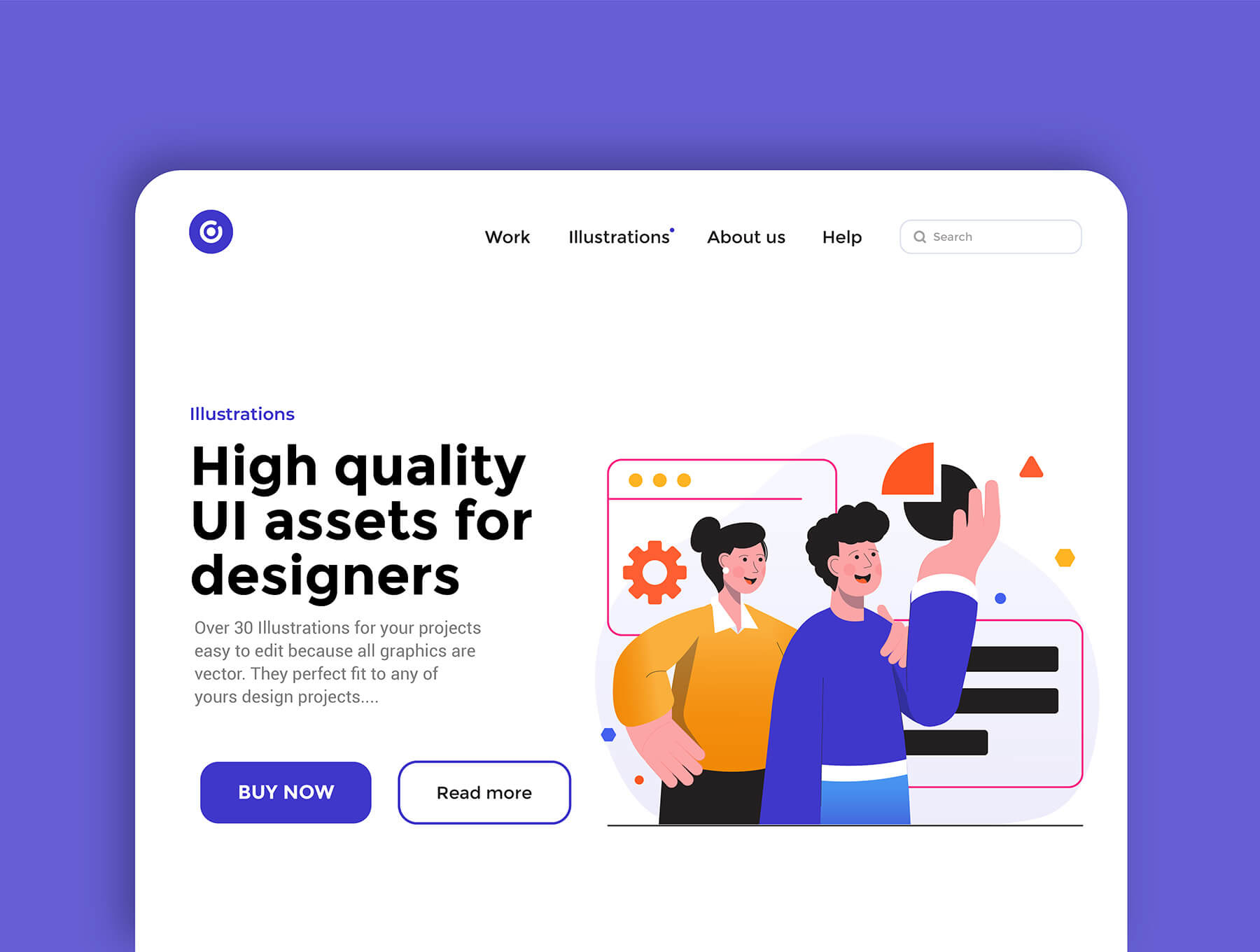 12个风格年轻的商业营销主题插图素材