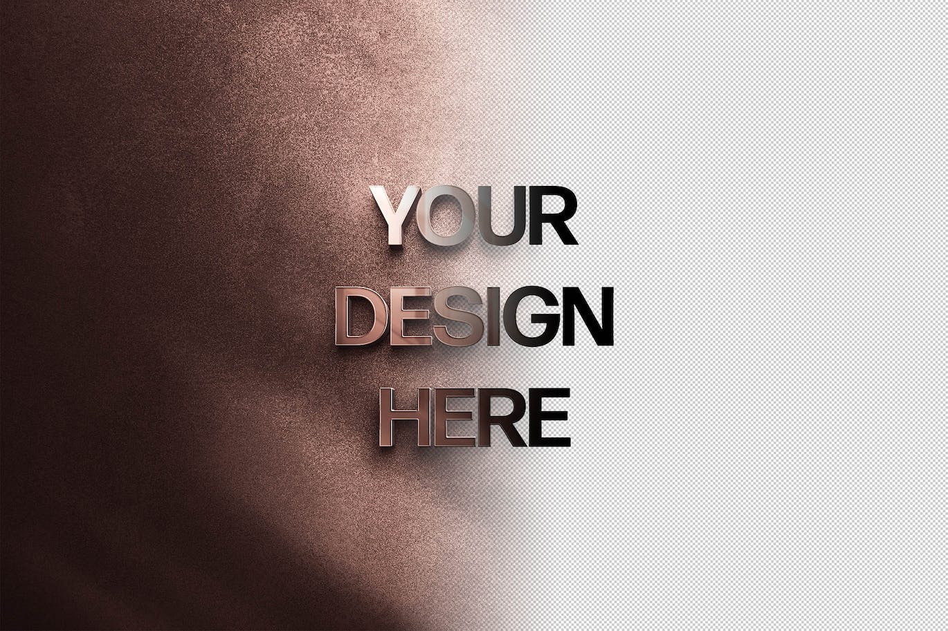 玻璃镜面公司LOGO展示光影效果PSD样机素材