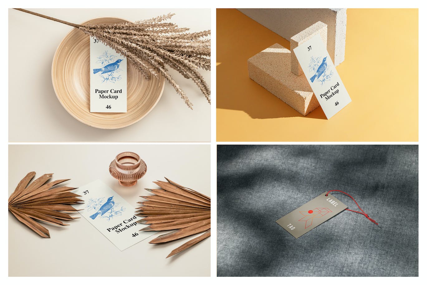 10个高品质名片设计VI样机PSD模型素材