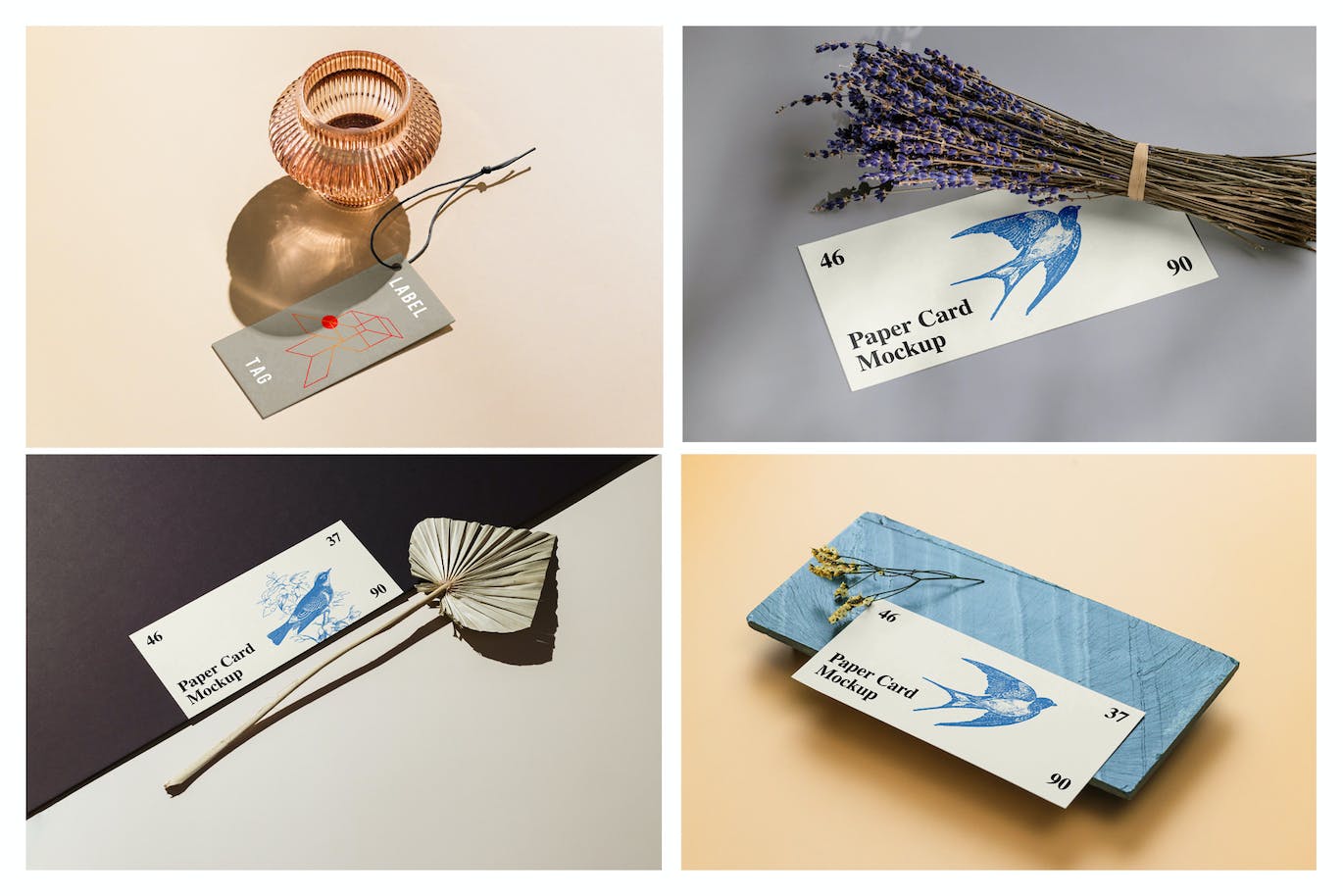 10个高品质名片设计VI样机PSD模型素材