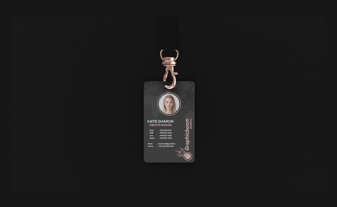 暗黑高级品牌文具PSD样机素材