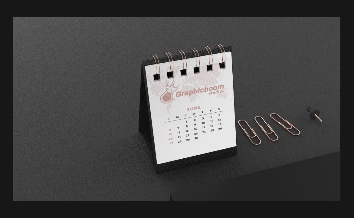 暗黑高级品牌文具PSD样机素材