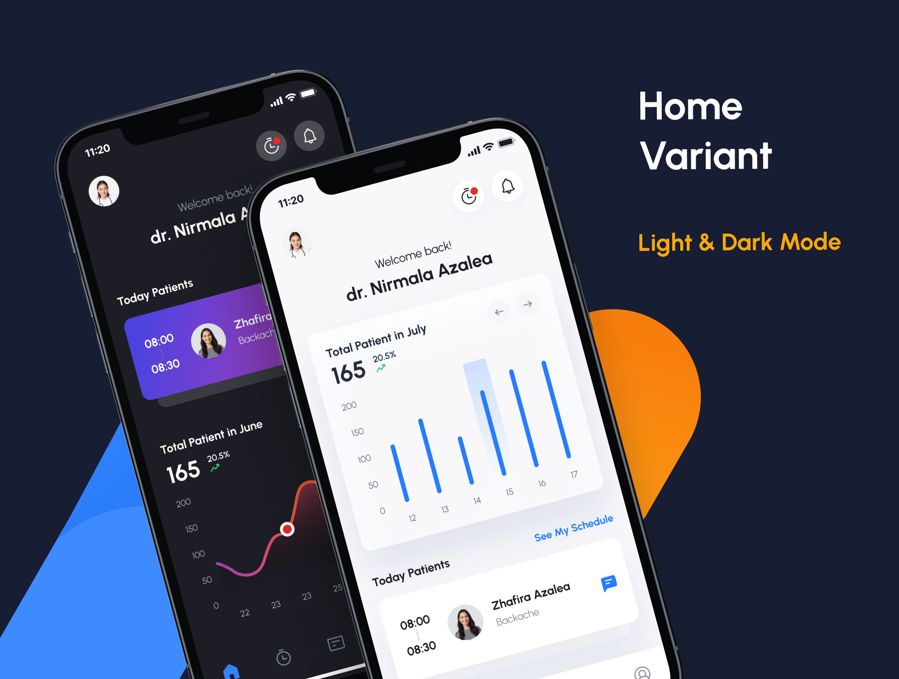 100个蓝色诊所智能护理医生医护主题APP UI Kit素材包