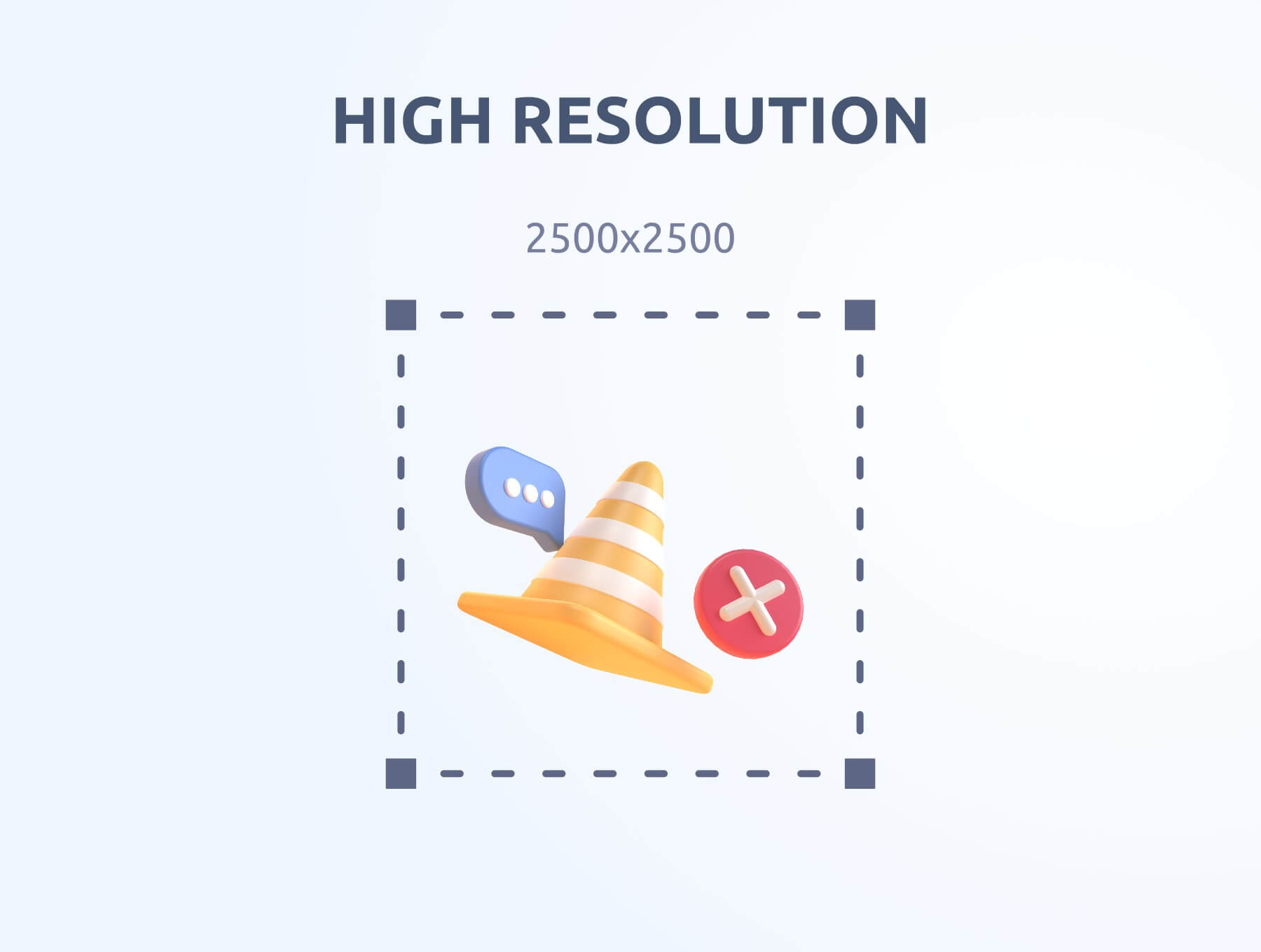 8个制作精美的3D空状态图标素材(Blender)