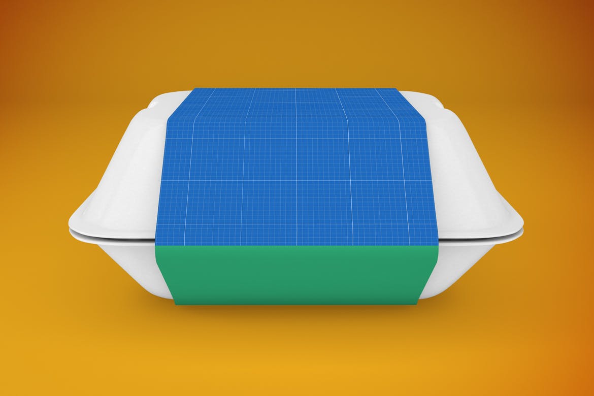 食品包装外卖盒设计样机PSD模板