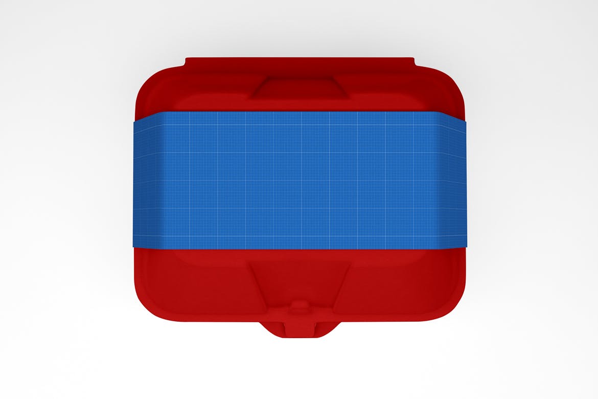 食品包装外卖盒设计样机PSD模板