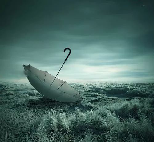 PS教程：一把雨伞的合成入门