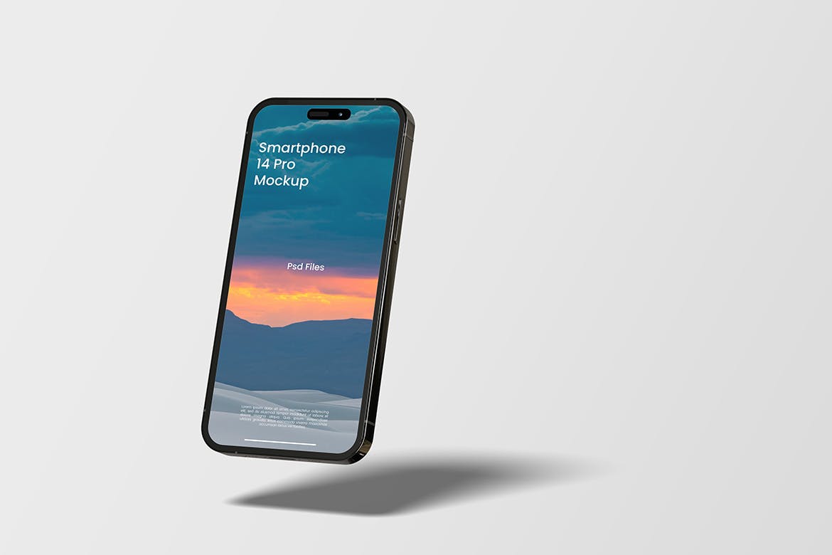 16个新款2022苹果iPhone14 Pro手机PSD样机