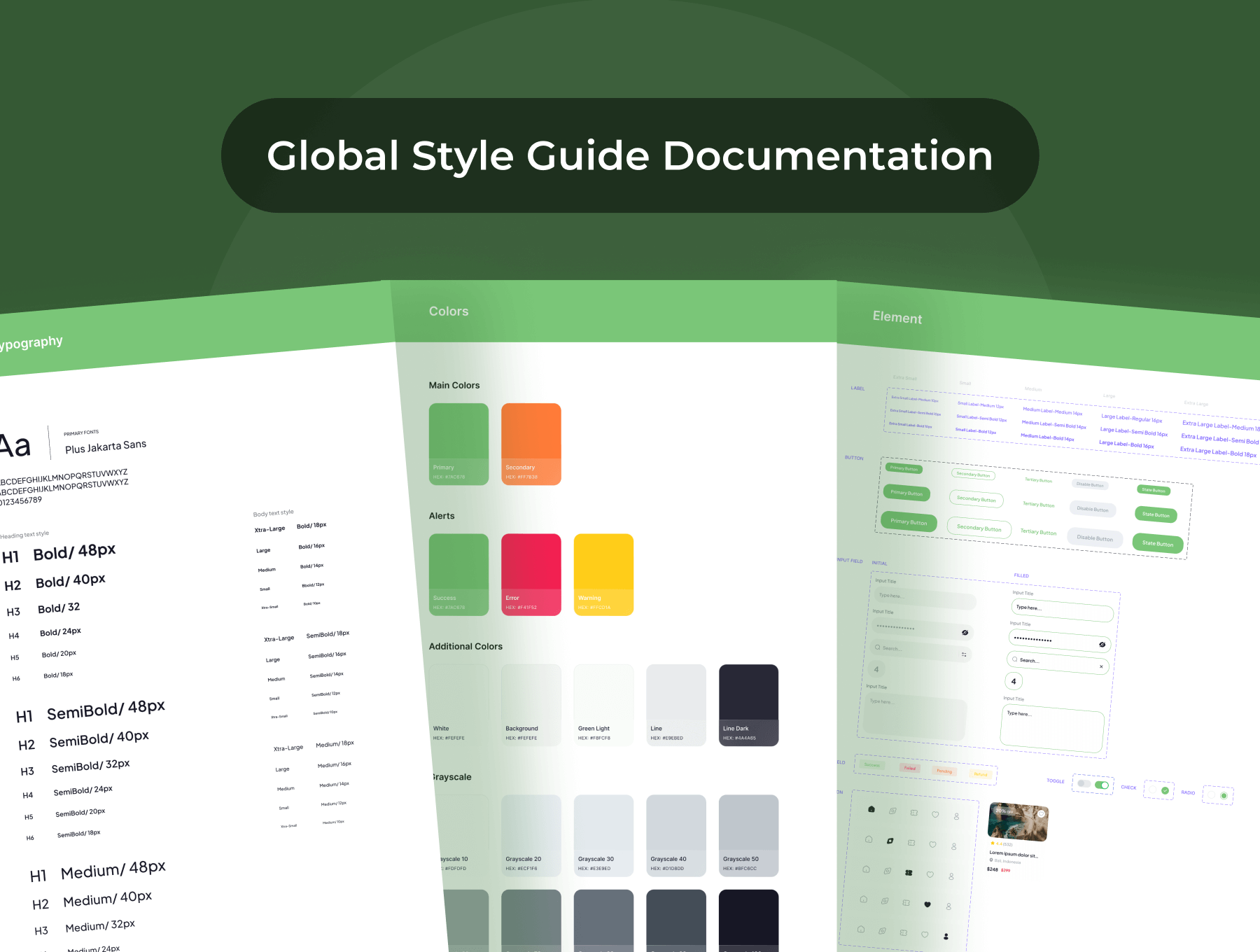 90个绿色旅行主题移动APP UI界面素材