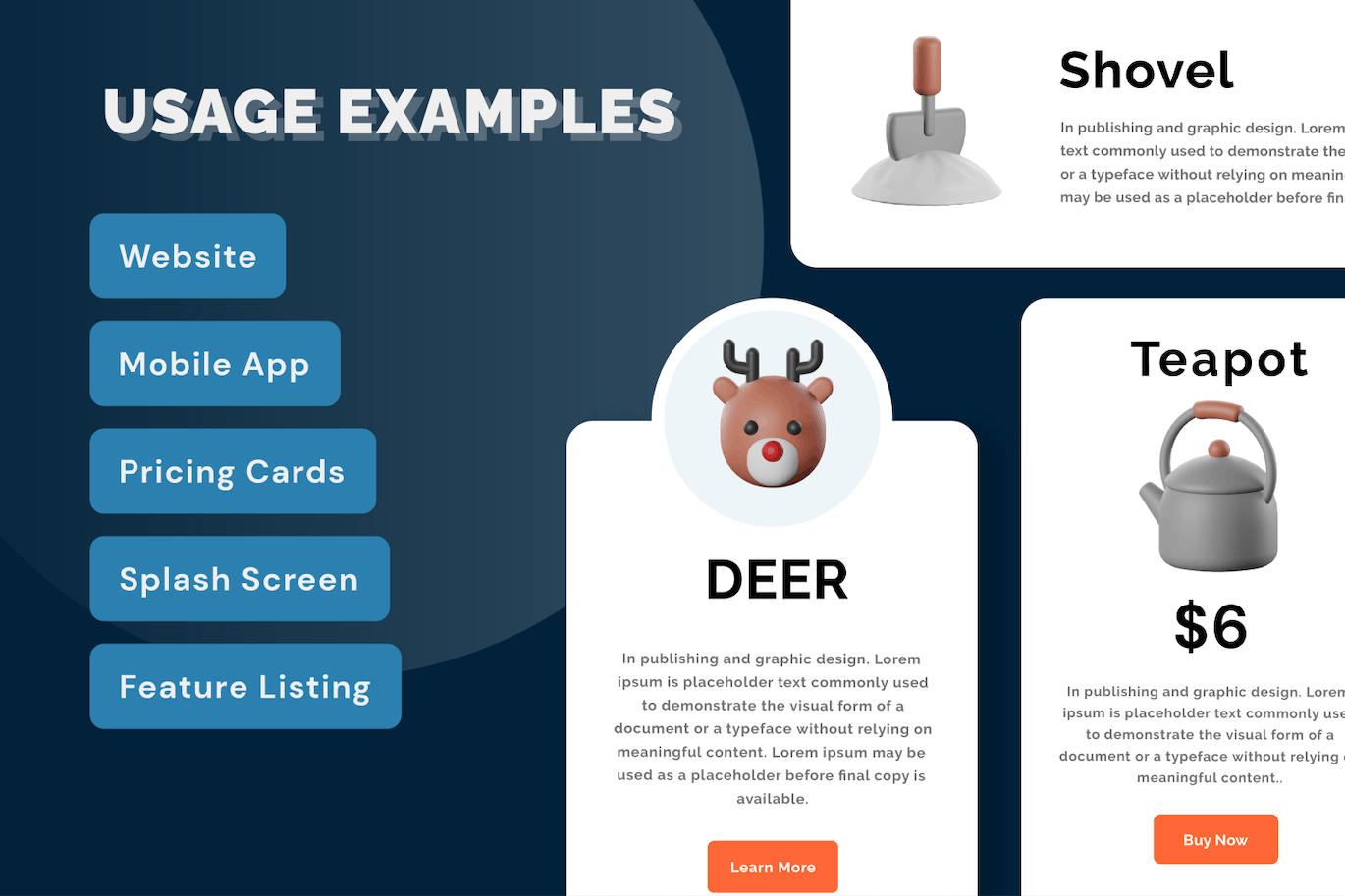 2022年冬季圣诞节3D图标素材包合集