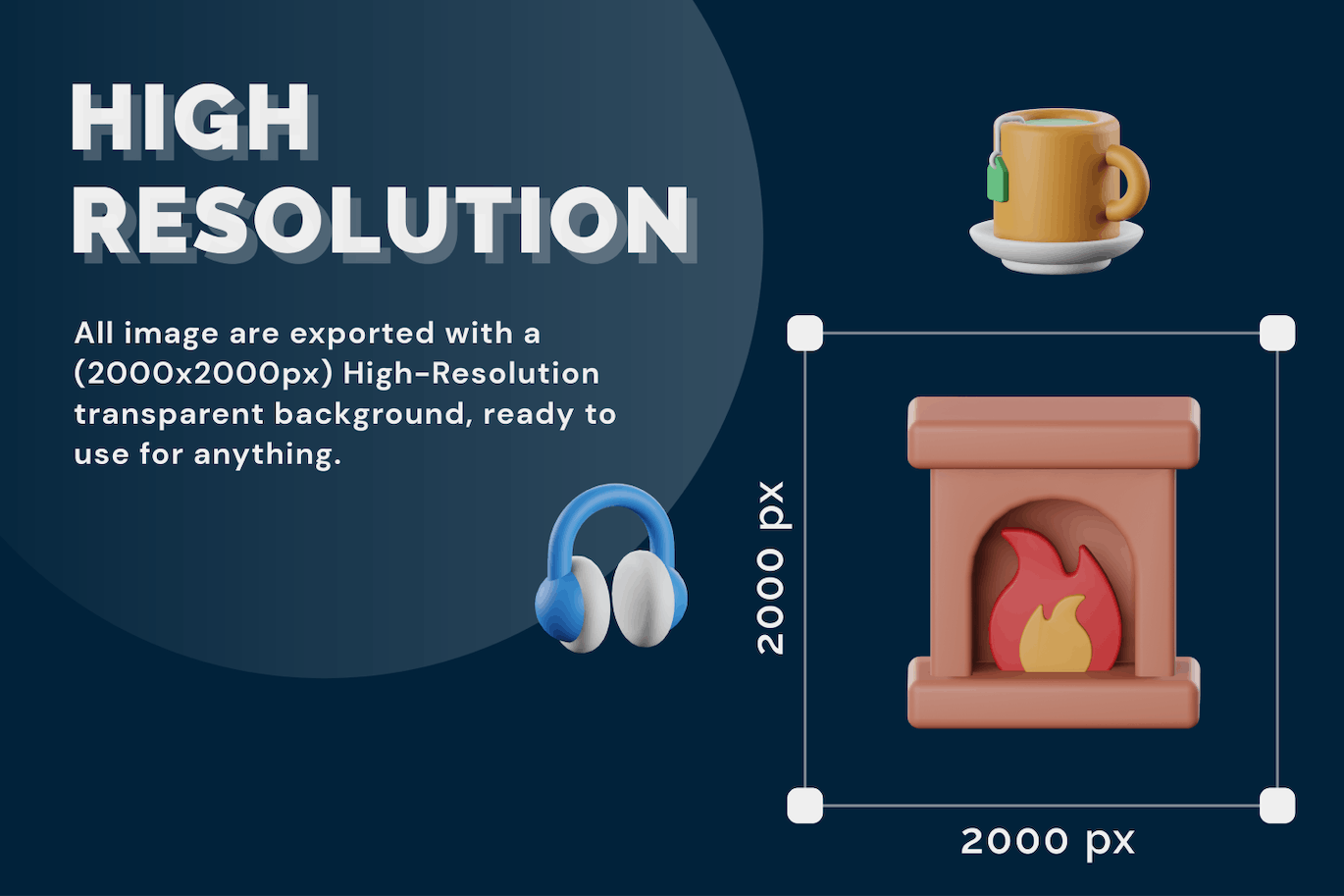 2022年冬季圣诞节3D图标素材包合集