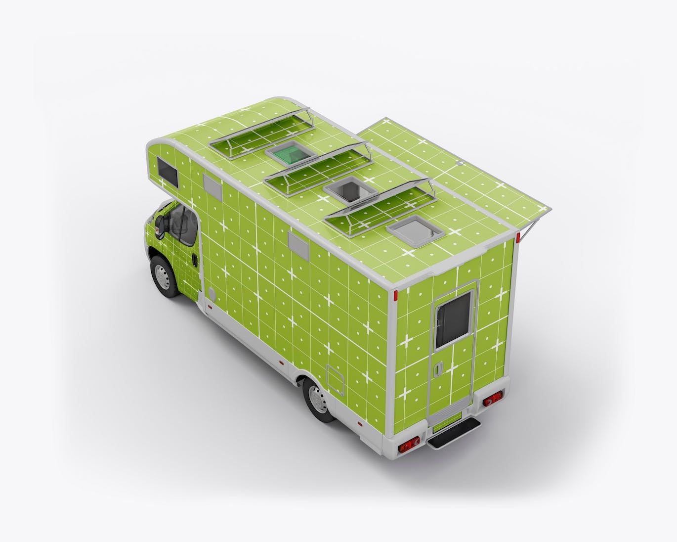 食品餐车卡车外观广告PSD样机素材