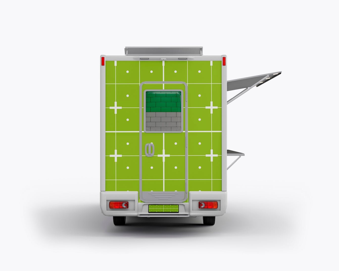 食品餐车卡车外观广告PSD样机素材