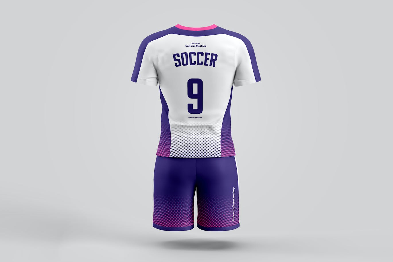 高品质运动服足球队服装设计VI样机PSD模型