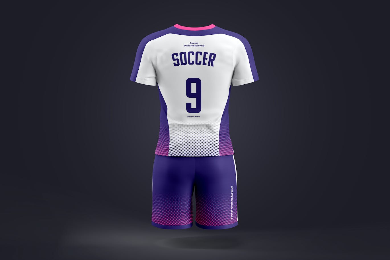 高品质运动服足球队服装设计VI样机PSD模型