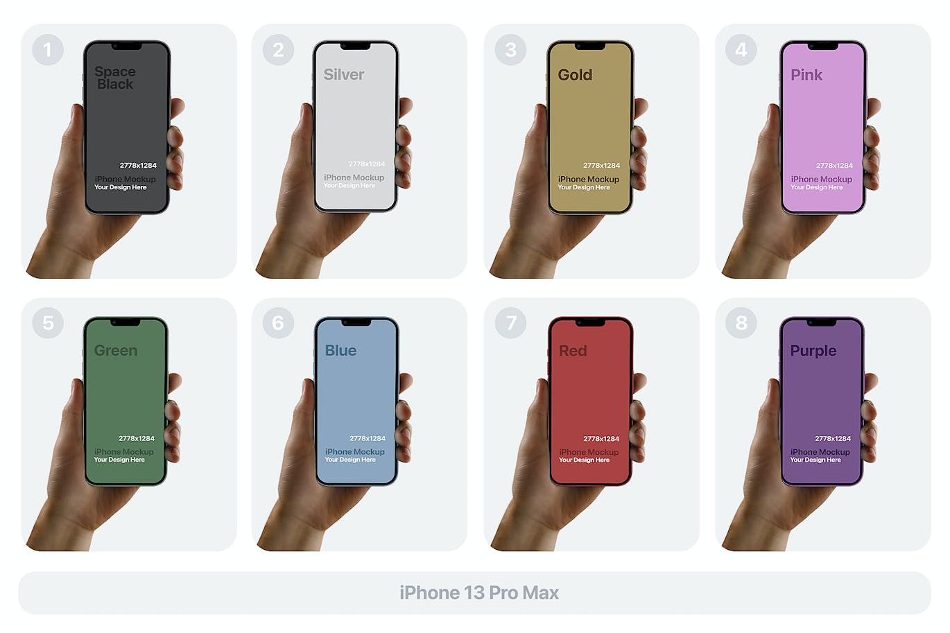 一组高质量iphone 14 Pro Max样机PSD素材