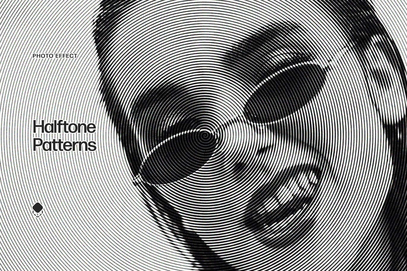 高端时尚半调图案照片效果PSD图层样式