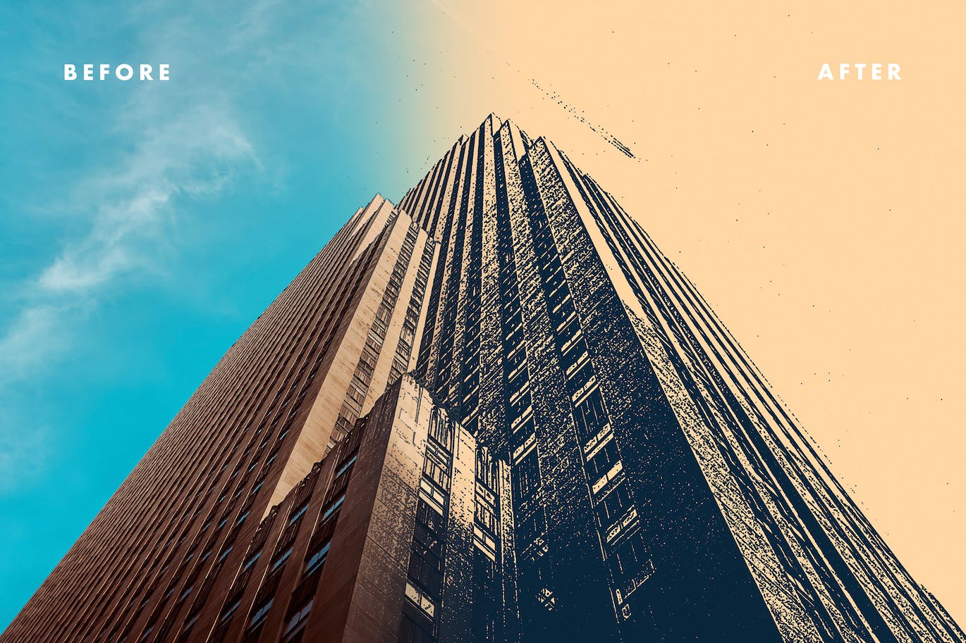 高端复古像素风质感照片效果图PSD样式