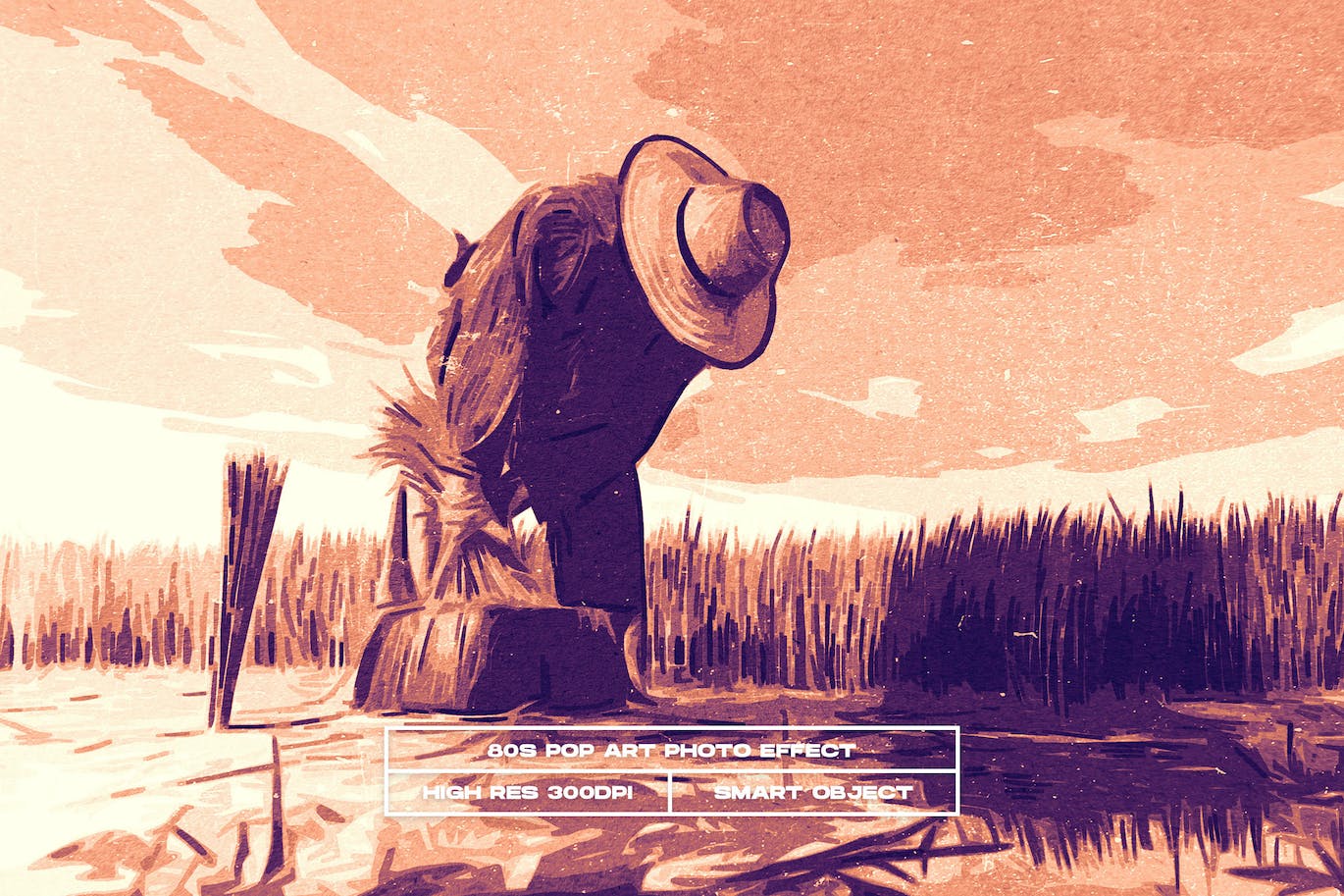 用PS一键生成抽象复古70年代波普艺术照片风格图层样式