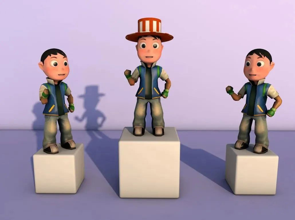 辛苦半天建的卡通人物模型，找到了350个C4D模型，这质量也太好了～