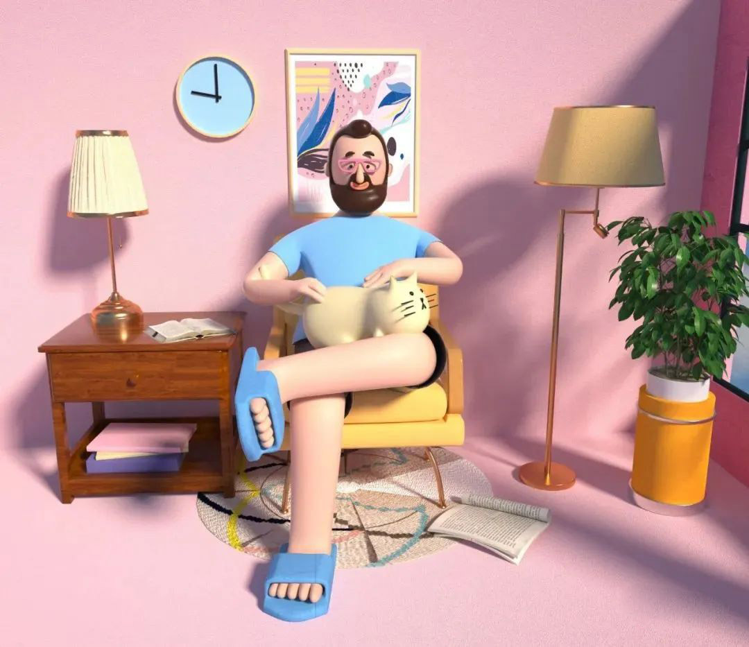 辛苦半天建的卡通人物模型，找到了350个C4D模型，这质量也太好了～