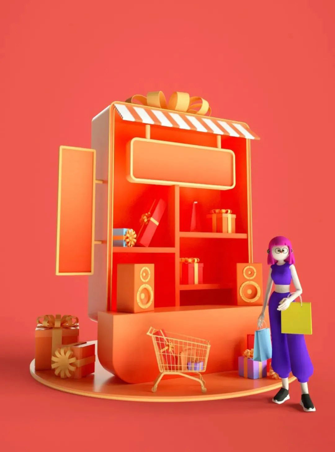 辛苦半天建的卡通人物模型，找到了350个C4D模型，这质量也太好了～