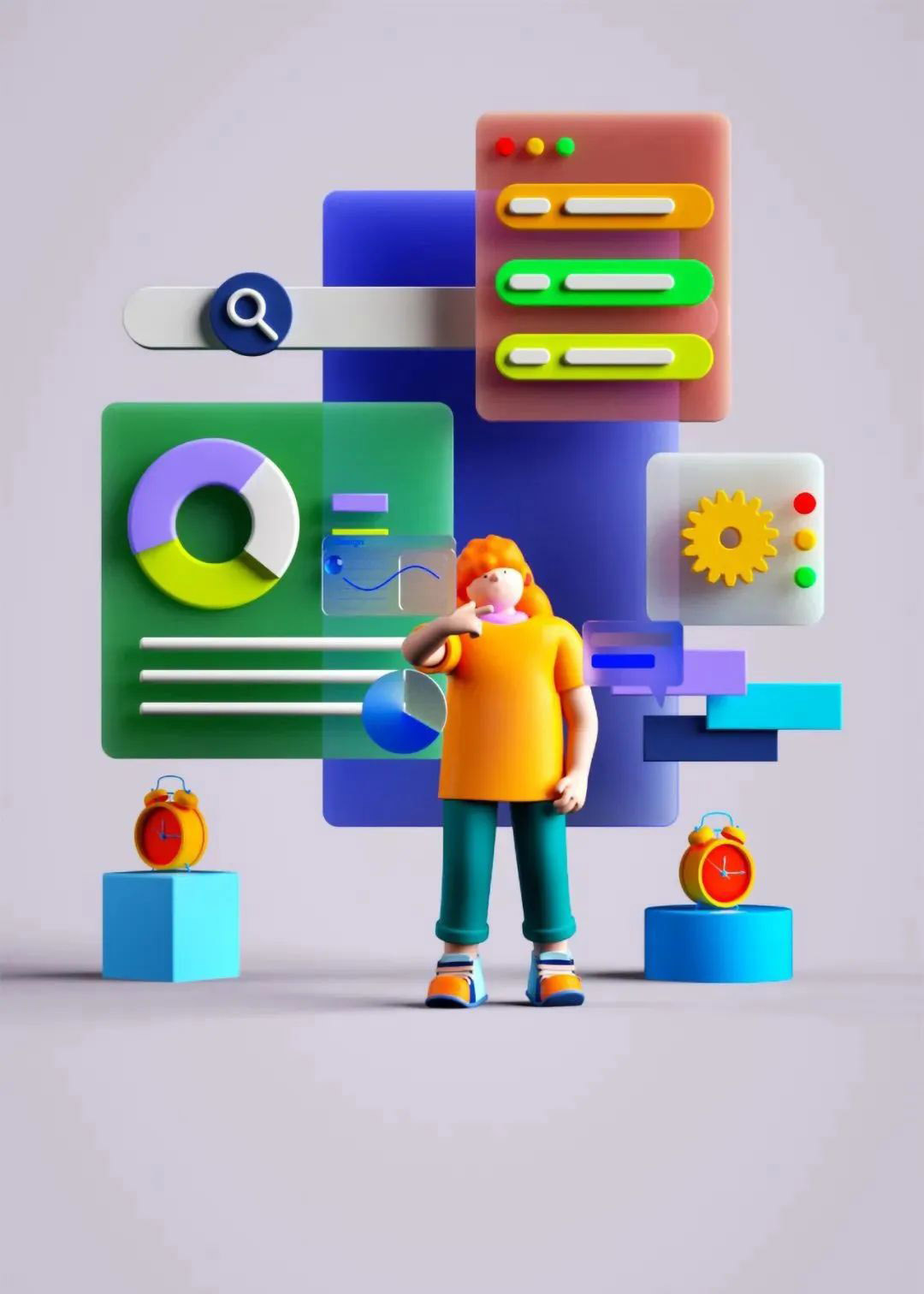 辛苦半天建的卡通人物模型，找到了350个C4D模型，这质量也太好了～