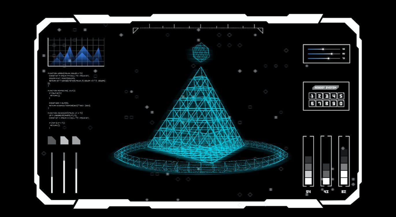 30个科幻酷炫HUD界面素材包 (PNG,PSD)