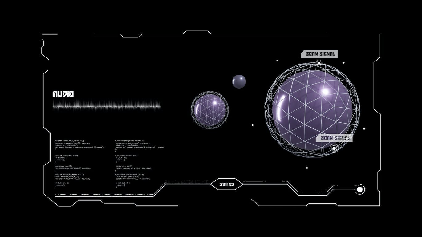 30个科幻酷炫HUD界面素材包 (PNG,PSD)