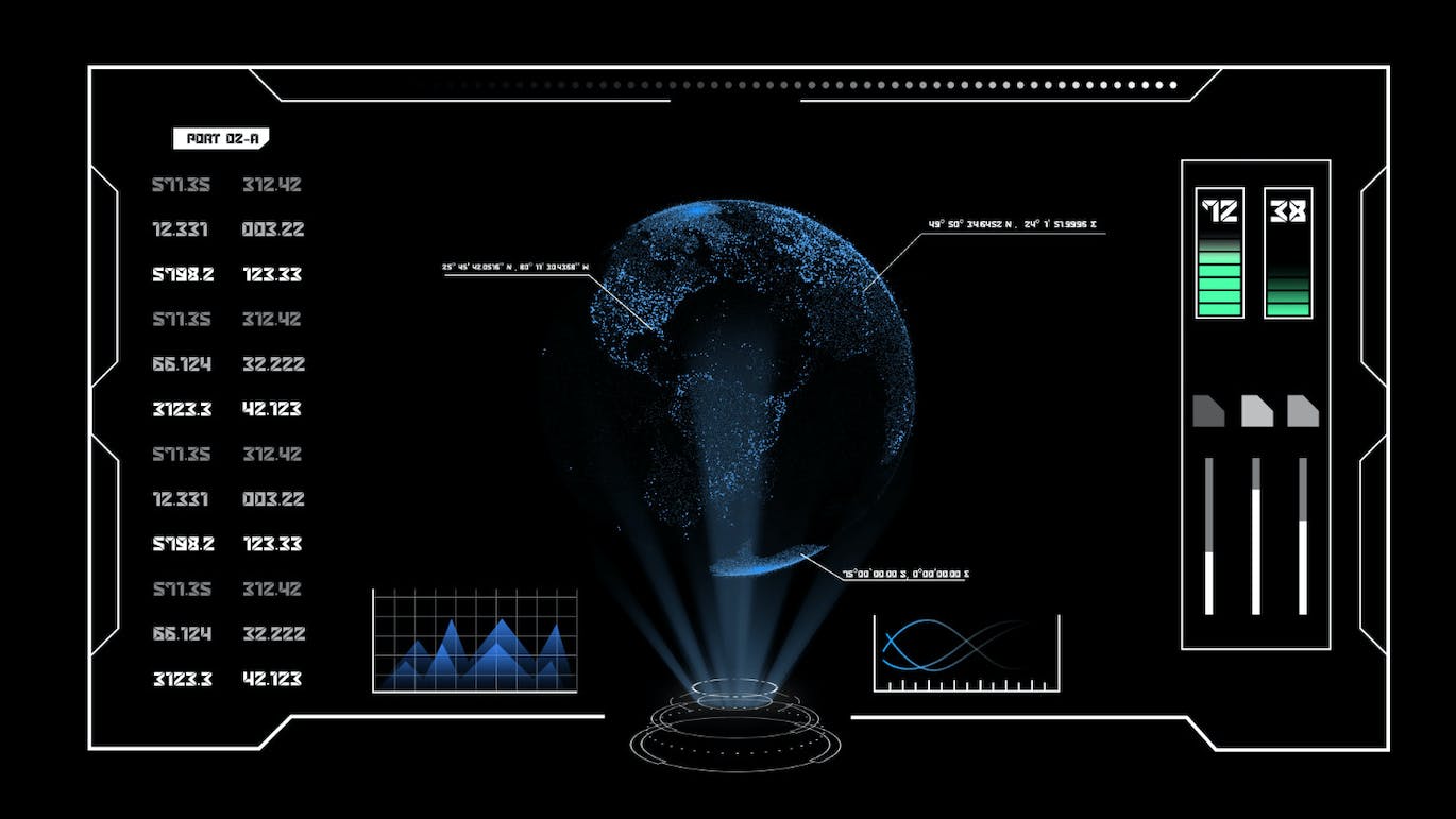 30个科幻酷炫HUD界面素材包 (PNG,PSD)