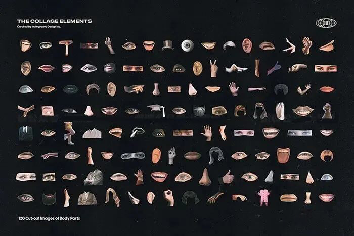 最强欧美风剪贴画元素大合集来来来了！喜欢的下载下来玩吧！