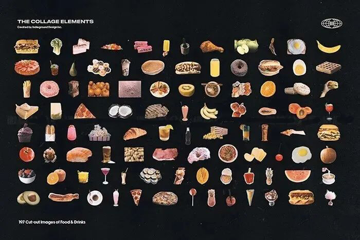 最强欧美风剪贴画元素大合集来来来了！喜欢的下载下来玩吧！