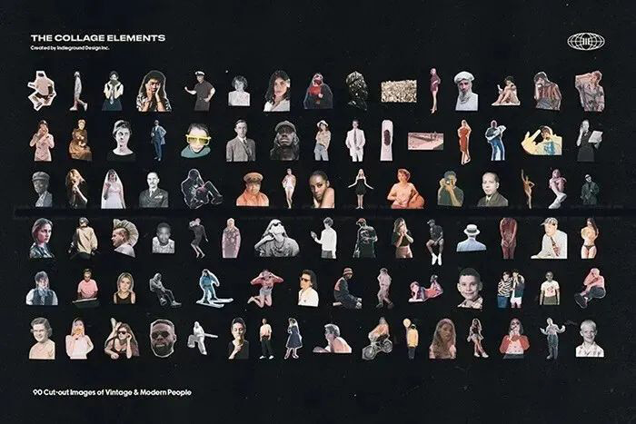 最强欧美风剪贴画元素大合集来来来了！喜欢的下载下来玩吧！