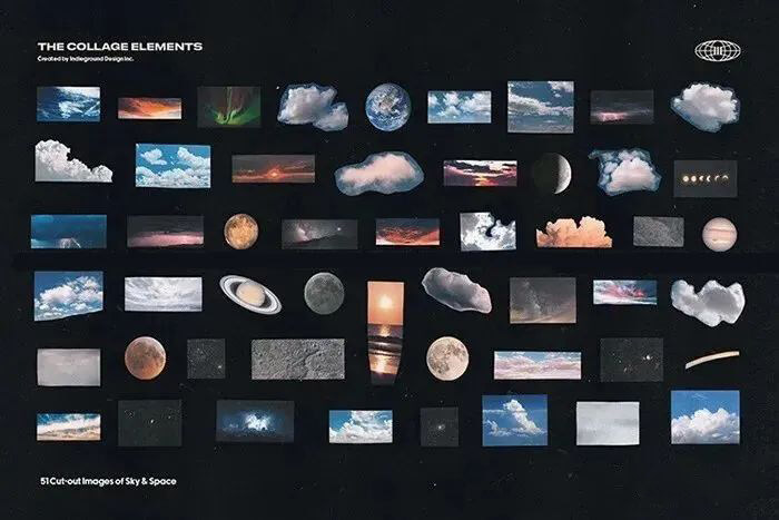 最强欧美风剪贴画元素大合集来来来了！喜欢的下载下来玩吧！