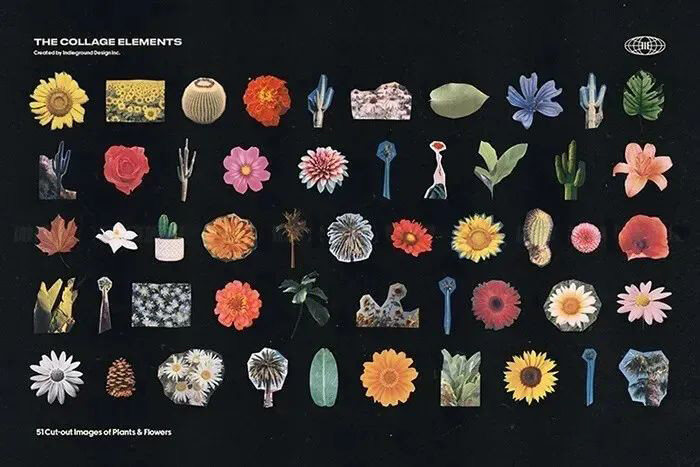 最强欧美风剪贴画元素大合集来来来了！喜欢的下载下来玩吧！