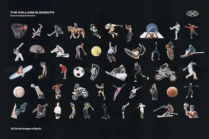 最强欧美风剪贴画元素大合集来来来了！喜欢的下载下来玩吧！