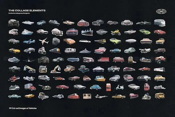 最强欧美风剪贴画元素大合集来来来了！喜欢的下载下来玩吧！