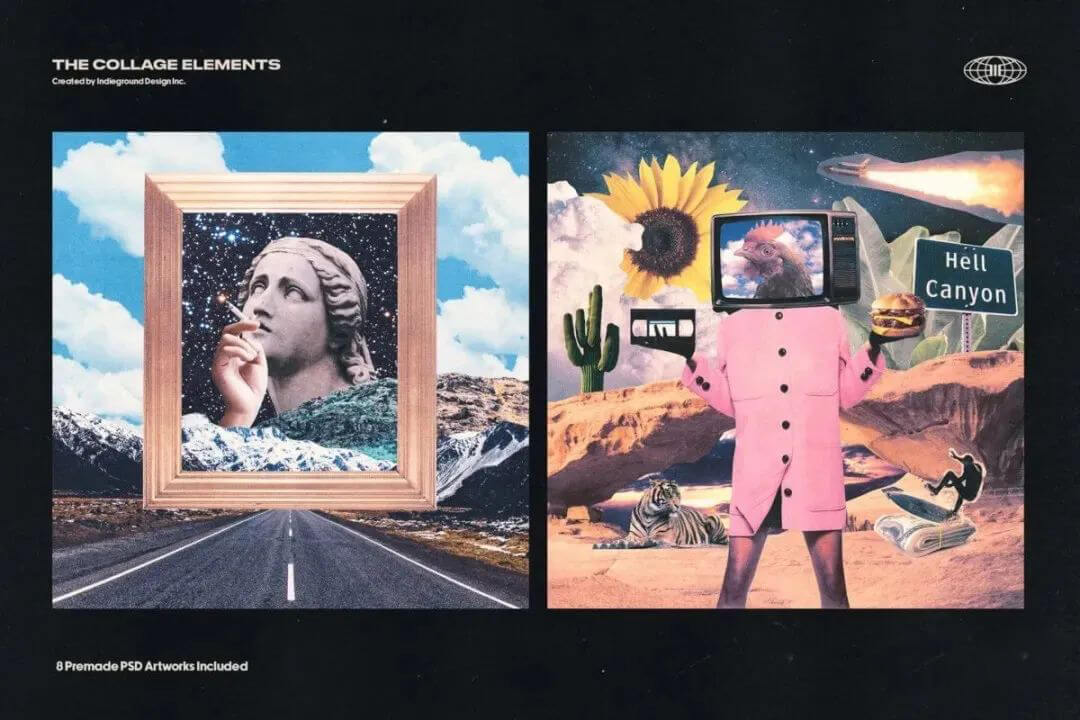 最强欧美风剪贴画元素大合集来来来了！喜欢的下载下来玩吧！