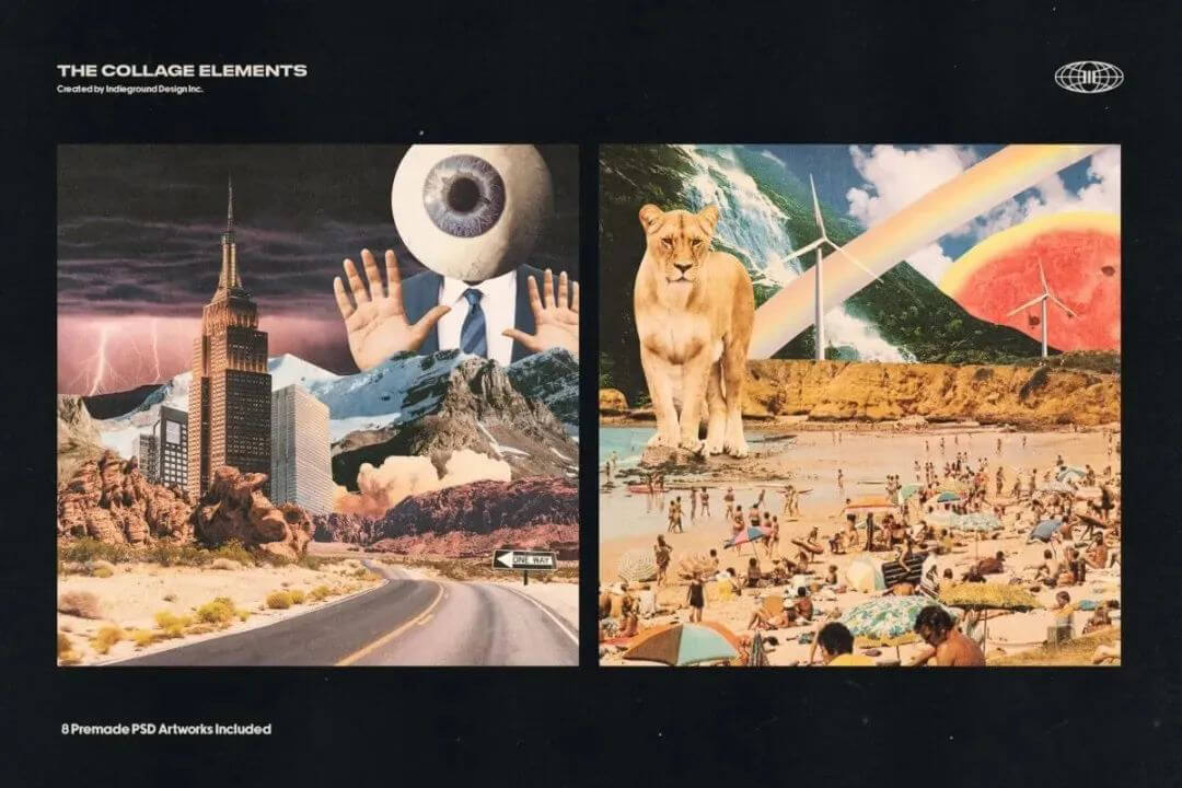 最强欧美风剪贴画元素大合集来来来了！喜欢的下载下来玩吧！