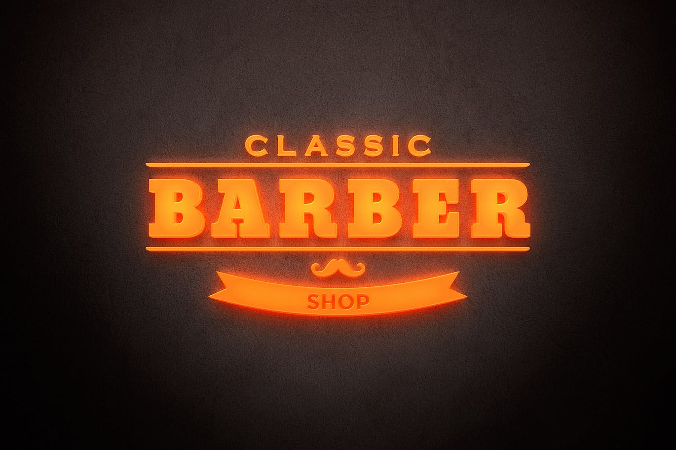 一键生成逼真绚丽霓虹灯渐变3D立体字设计PSD样式