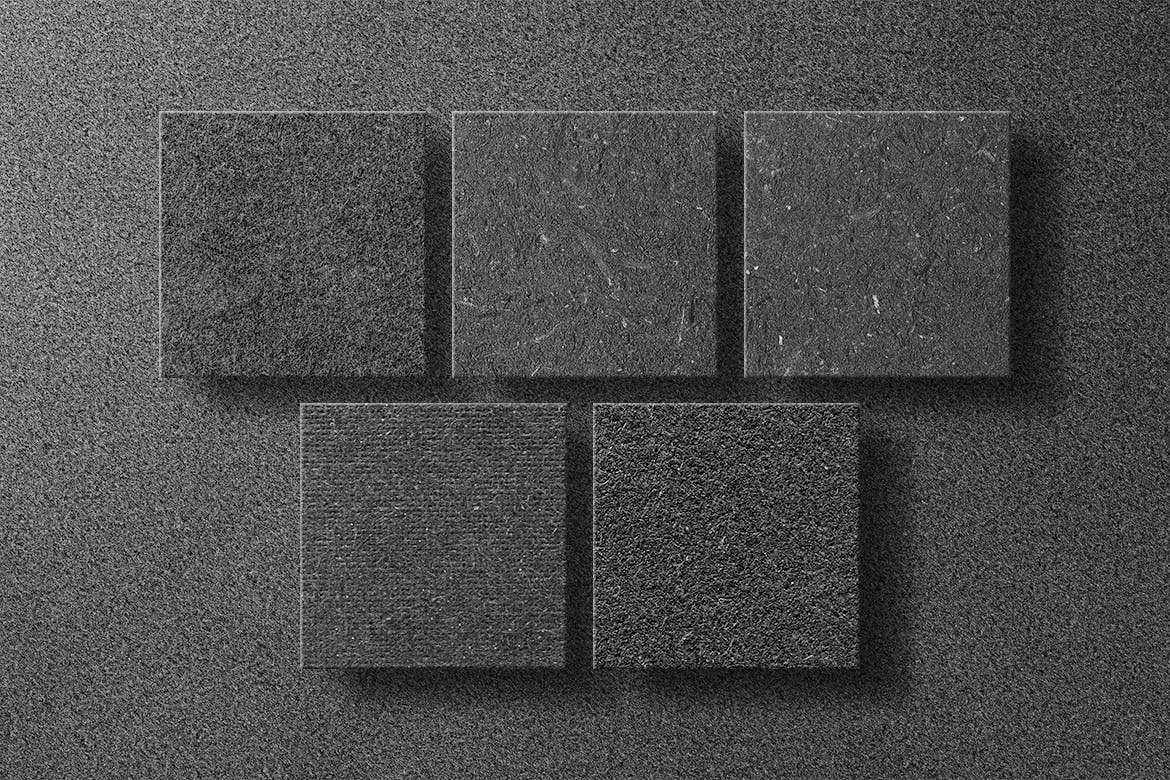 20个设计精致的黑色粗糙纸纹理图片素材