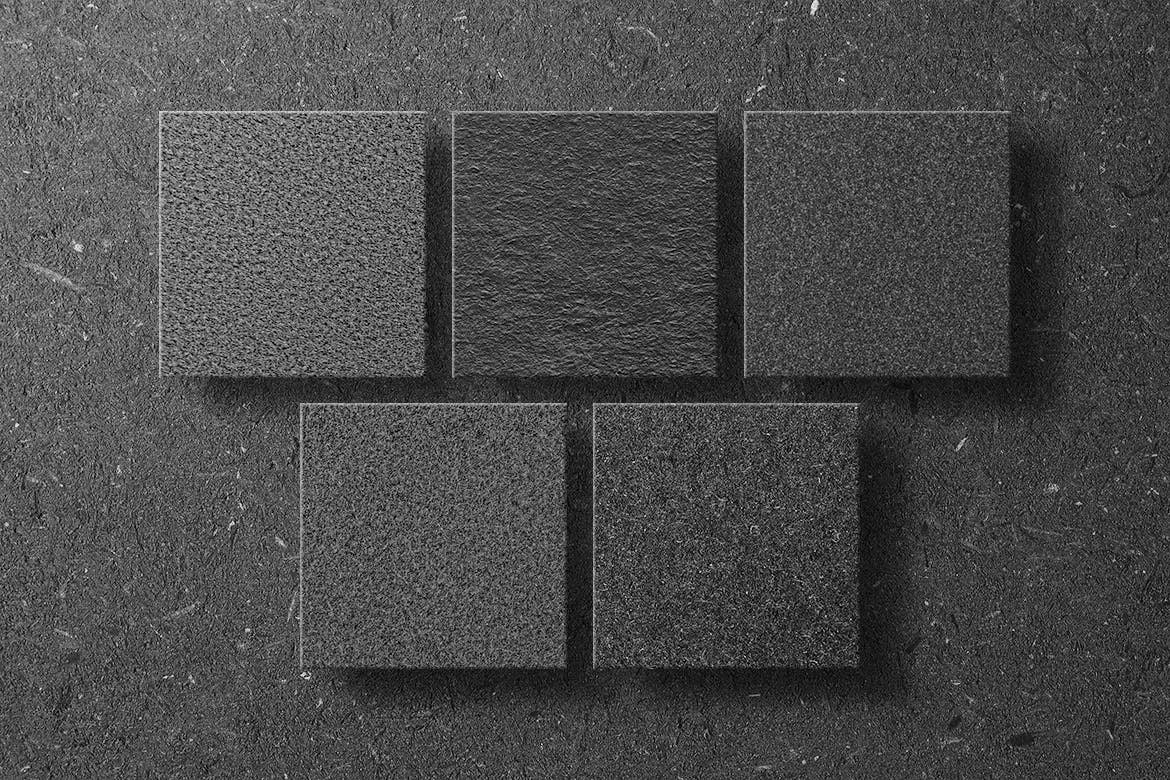 20个设计精致的黑色粗糙纸纹理图片素材