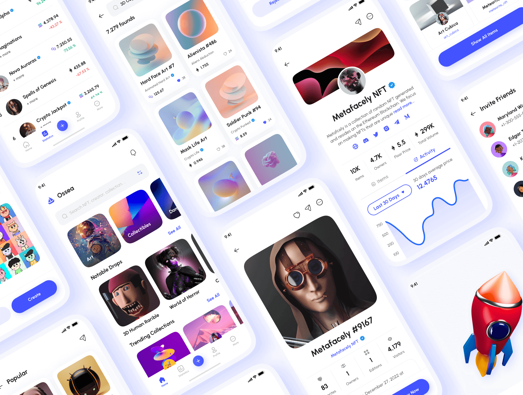 160个适用于NFT风格的高质量APP UI素材包（Figma）