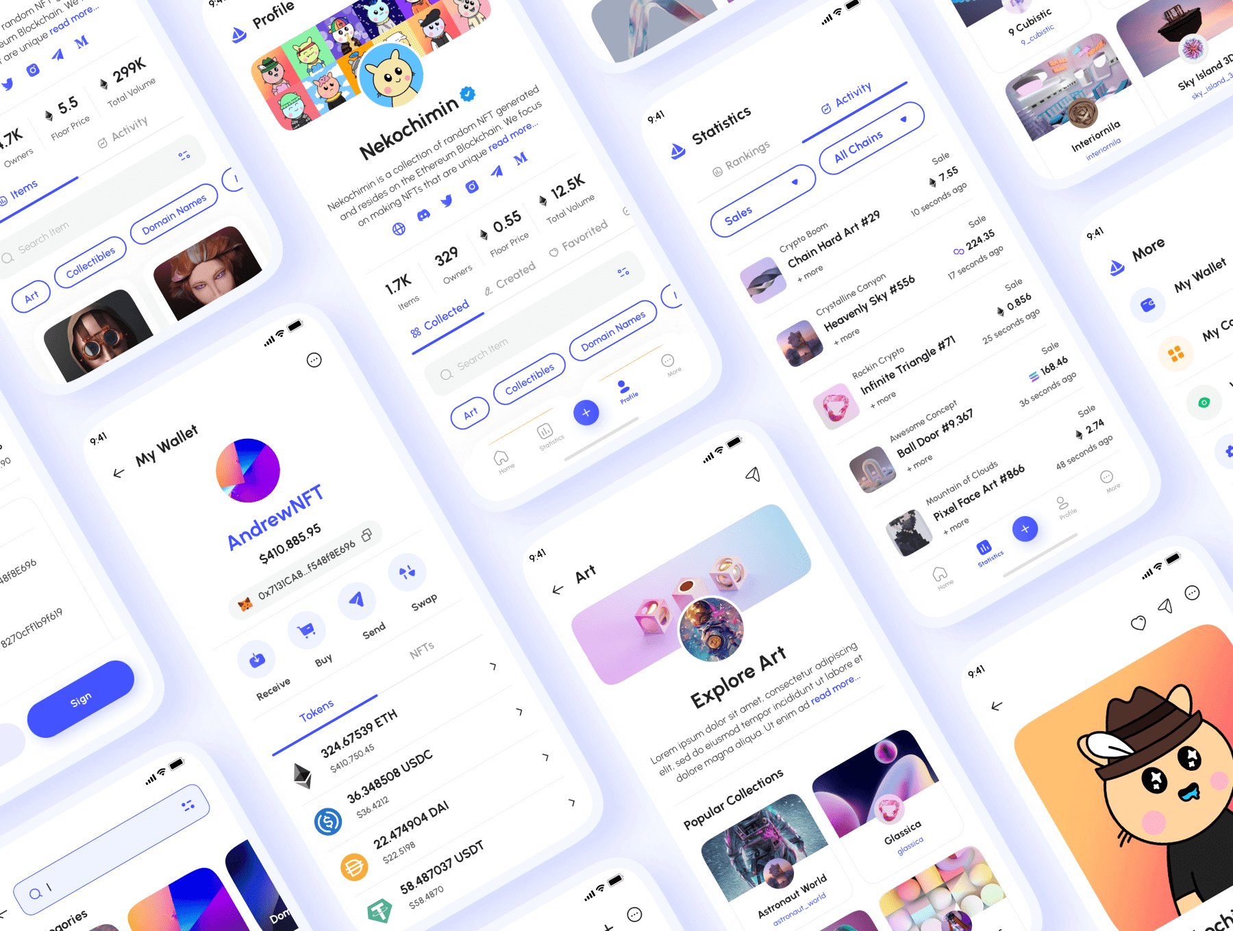 160个适用于NFT风格的高质量APP UI素材包（Figma）