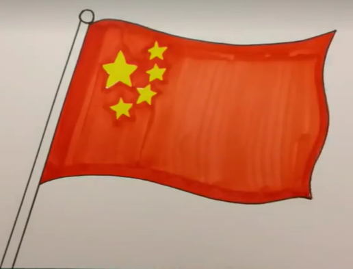 插画国旗怎么画?五星红旗绘画步骤! 插画国旗怎么画?五星红旗绘画步骤!