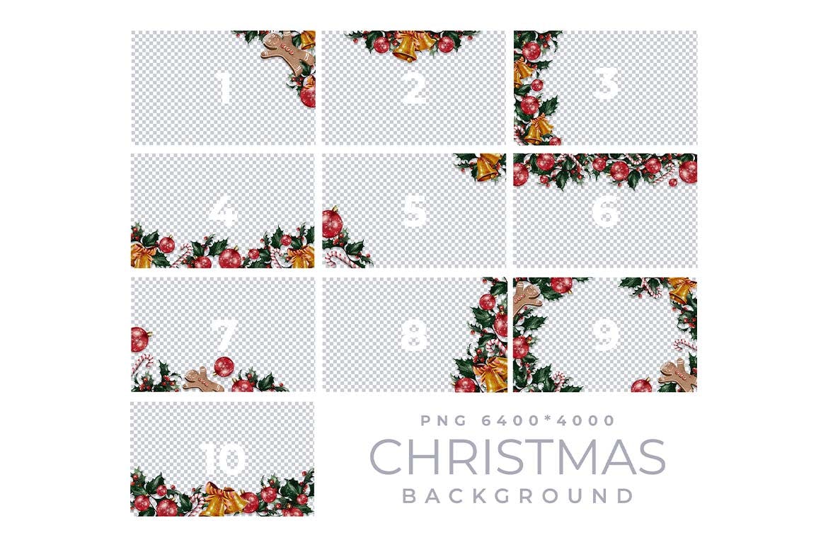 高端用途广泛的高品质新年圣诞节背景场景大集合