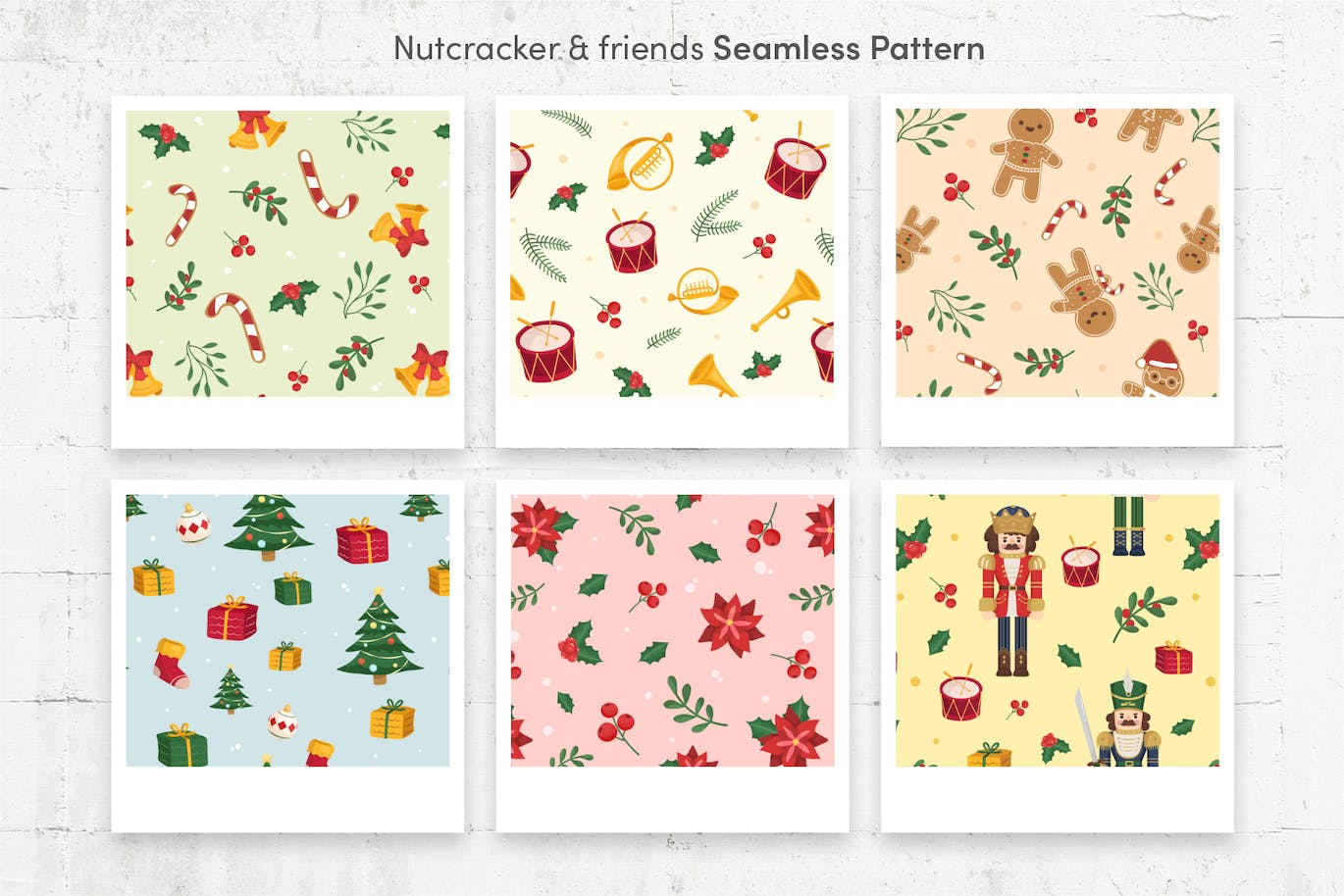 36个用途广泛的新年圣诞节无缝背景纹理素材包