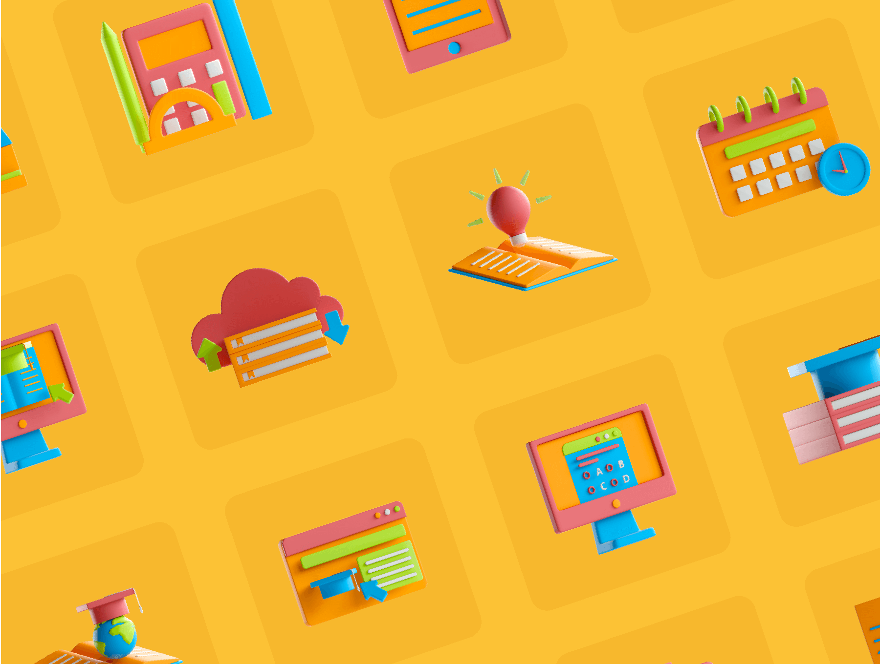 20个风格独特的3D图标素材包